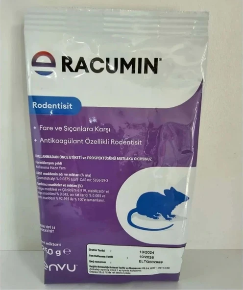Racumin Fare Buğdayı 250 Gr ürün görseli 1
