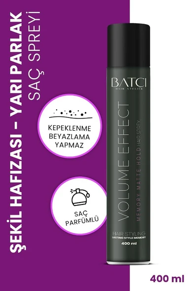 Batçı Hacimlendirici Hafızalı Memory Mat Saç Spreyi 400 Ml ürün görseli 1