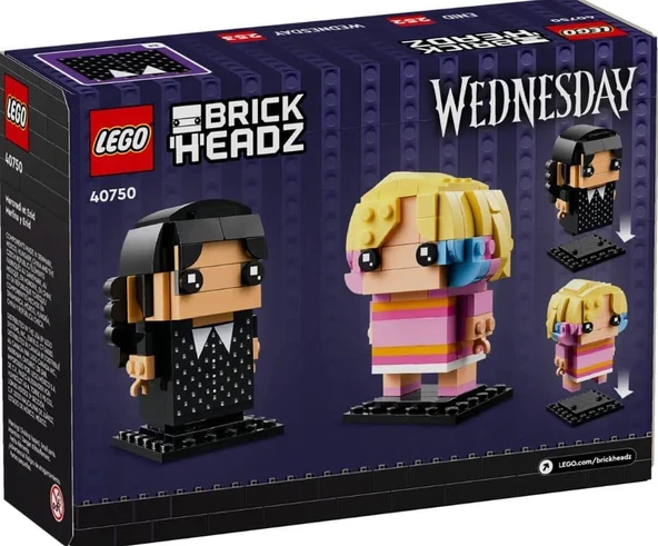 LEGO 40750 Brickheadz  Wednesday Wednesday ve Enid ürün görseli 1