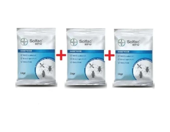 Bayer Genel Haşere Ilacı 3X50Gr Solfac Wp 10 - Resim 2