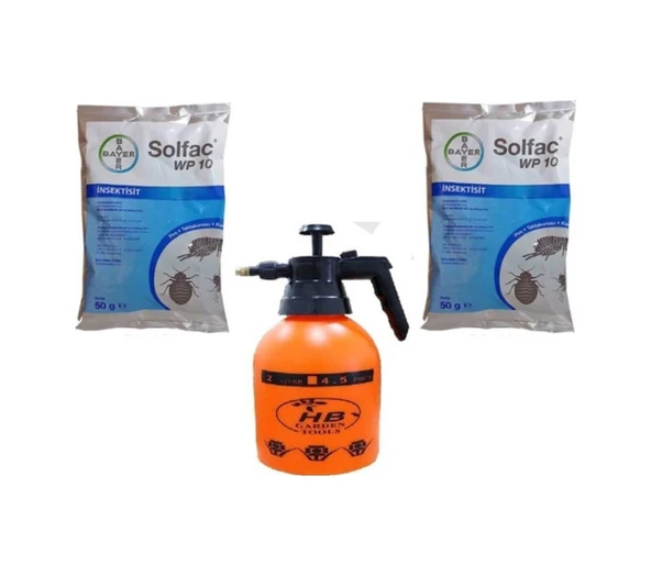Bayer Solfac Böcek Ilacı Pire Bit 2 Adet 50 Gr Solfac Wp 10 Ve 2 ürün görseli 1