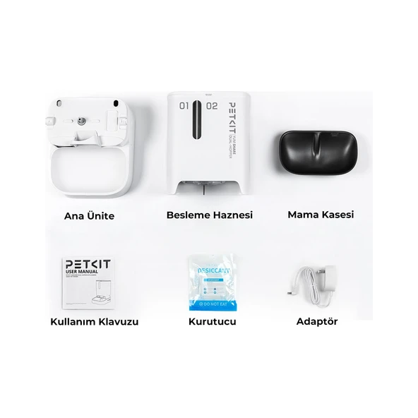 Petkit Yumshare Kameralı Çift Hazneli Akıllı Mama Kabı (Petkit Türkiye Garantili) - Resim 10