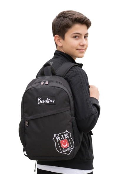 BEŞİKTAŞ ORİJİNAL LİSANSLIGÜMÜŞ LOGO DETAYLI COMFORT SIRT ÇANTASI ürün görseli 1