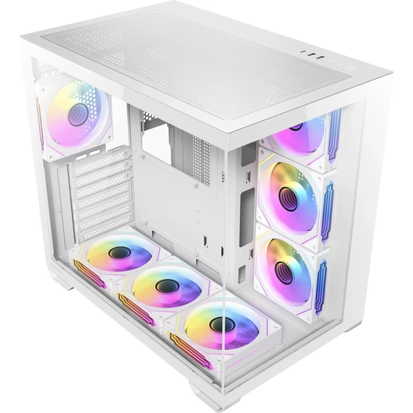 Antec CX Mirror Mid Tower Oyuncu Kasası Beyaz - Resim 2