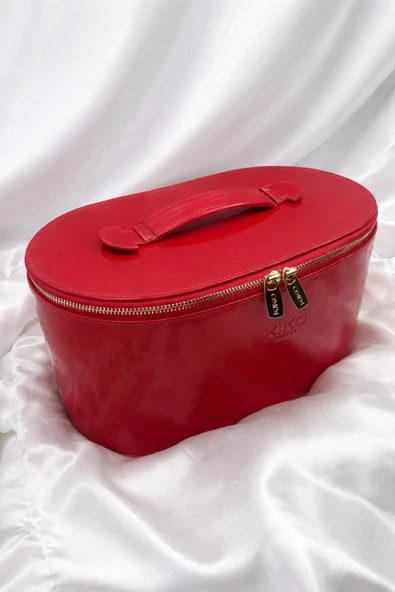 KİKO MİLANO RED ESSENTİAL BAG PARLAK KIRMIZI MAKYAJ ÇANTASI ürün görseli 1