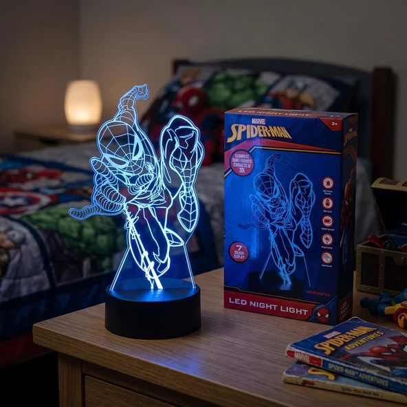 Disney Marvel Spiderman Örümcek Adam Gece Lambası ürün görseli 1