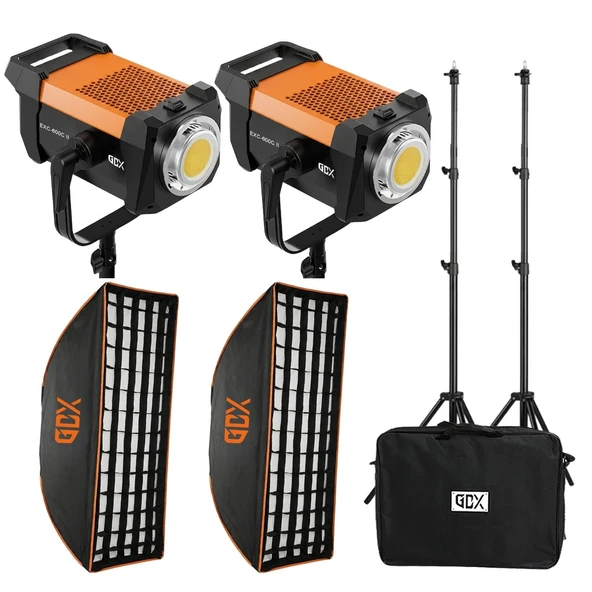 GDX EXC-600C II Video ve Fotoğraf İkili Sürekli Işık Set ürün görseli 1