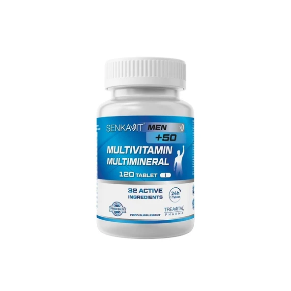Senkavit Mens +50 Yaş Multivitamin Multimineral 120 Tablet ürün görseli 1