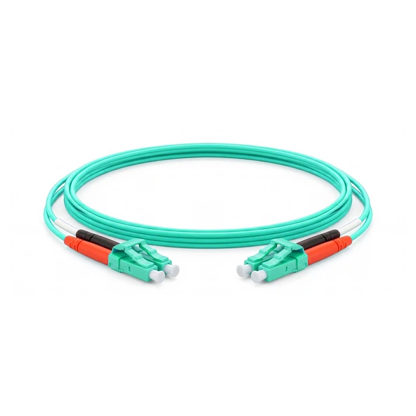 Alfafonet LC/PC-LC/PC Multimode OM3 Dupleks 2 Metre Fiber Patch Cord - Resim 2