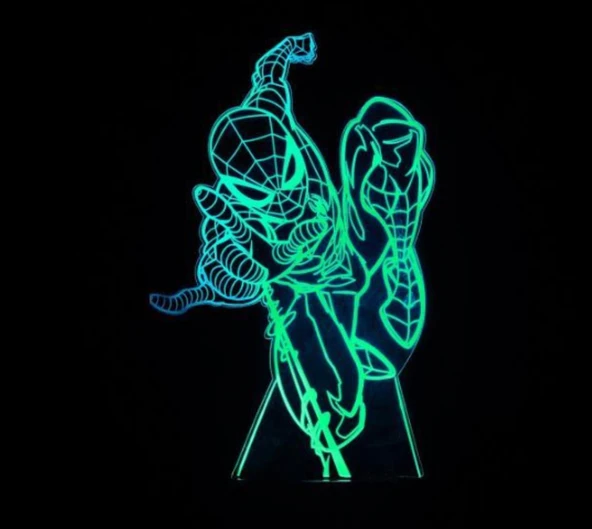 Disney Marvel Spiderman Örümcek Adam Gece Lambası - Resim 6