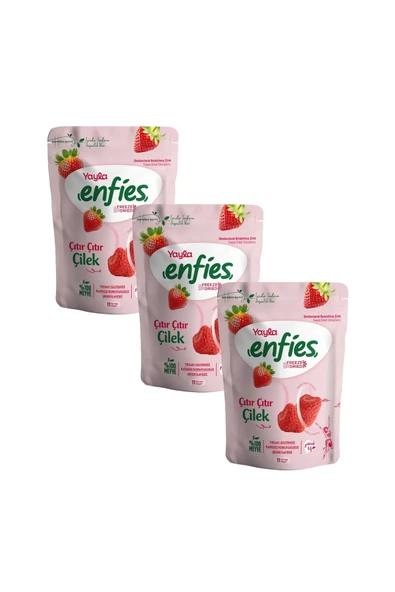 Yayla Enfies Freeze Dried Çilek 15 g x 3 adet ürün görseli 1