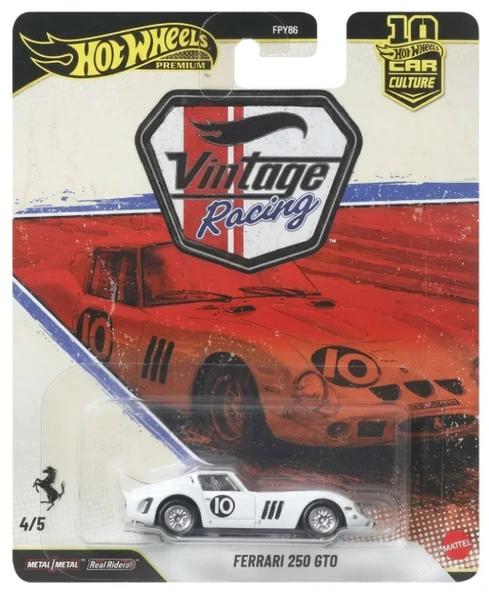 HOT WHEELS Premium Vintage Racing Ferrari 250 GTO ürün görseli 1