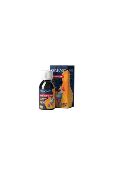 Senkavit Kids Sitikolin + Omega 3 + Vitamin B1 +B6 + B12 içeren 100 Ml Şurup ürün görseli 1