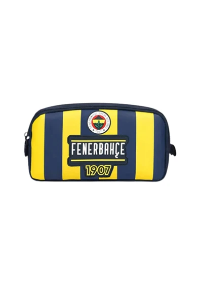 Fenerbahçe Orijinal Lisanslı Çubuklu Tasarım 2 Bölmeli Kalem Çantası ürün görseli 1