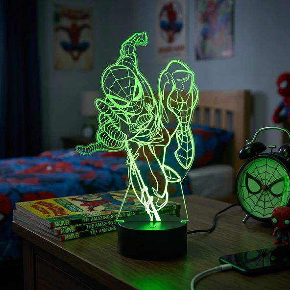 Disney Marvel Spiderman Örümcek Adam Gece Lambası - Resim 2