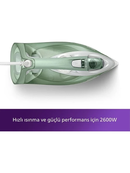 Philips 7000 Serisi  DST7012/70 Buharlı Ütü, 2600 W Güç, Etkili Buhar Performansı, SteamGlide Plus Taban ürün görseli 1