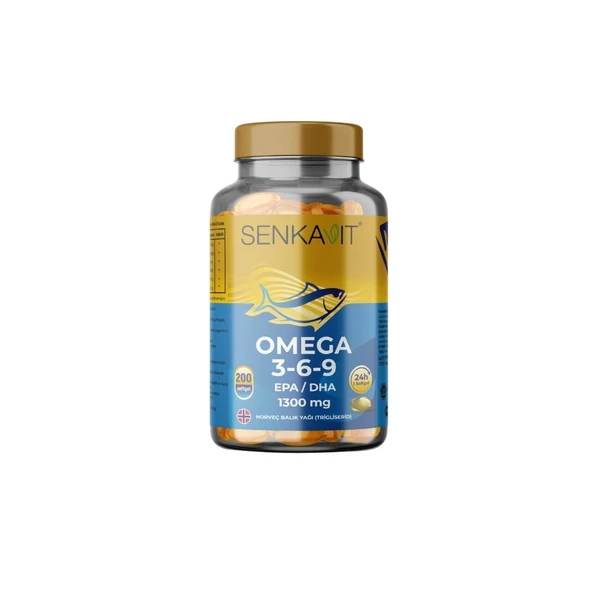 Senkavit Omega 3-6-9 1300 Mg 200 Softjel ürün görseli 1