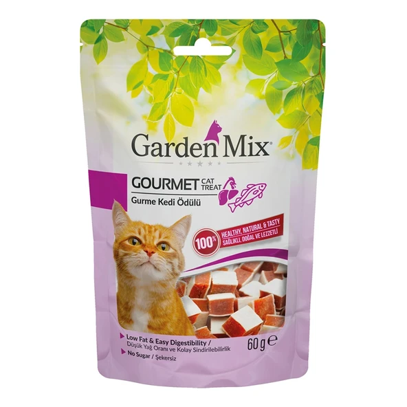 Garden Mix Gurme Tavuk Etli ve Balıklı Kedi Ödülü 60 Gr ürün görseli 1