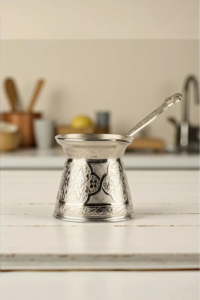 Ayvalı Döküm Cezve 4 Kişilik- İndüksiyonlu Ocaklara Uyumlu 170 Ml 6014 ürün görseli 1