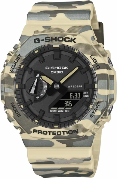 Casio GA-2100CM-5ADR Quartz Silikon BiColor 20 ATM 44 mm Erkek Kol Saati ürün görseli 1