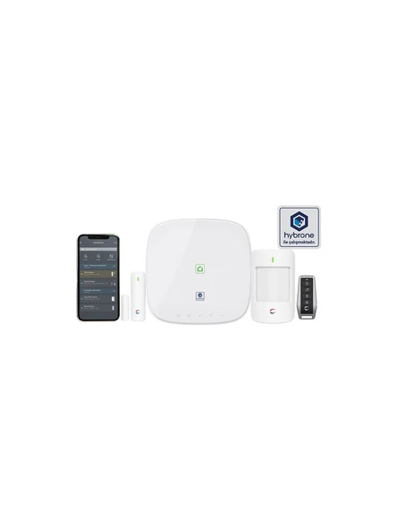 Biges365 BGS365-BK-N-XL Akıllı Network Hırsız Alarm Kiti Hybrone ile çalışır 1 Yıl Uzaktan İzleme Dahil ürün görseli 1