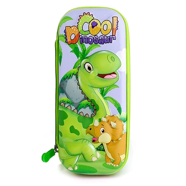 Cool Dinozor Kalem Kutusu 3D Kabartmalı Geniş Kapasiteli Kalemlik - Şirin Dinazor ürün görseli 1