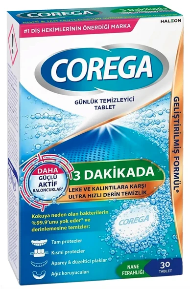 Corega Bio Diş Protezi Temizleme Tabletleri 30 Tablet ürün görseli 1