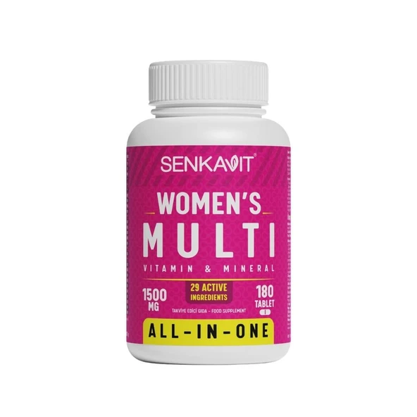 Senkavit Women's Multivitamin Ve Multimineral Complex 180 Tablet ürün görseli 1