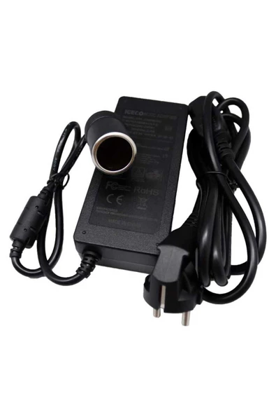 YCD80W 220 Volt / 12 Volt 6 Ah Dönüştürücü Adaptör Çeviren Çevirici Çakmaklık Adaptör I CECO ürün görseli 1
