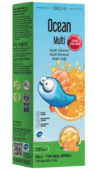 Ocean Multi Şurup (Ballı Portakal Konsantreli) 150 ml ürün görseli 1
