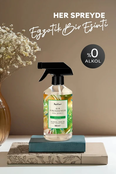 Papilion Egzotik Sprey Oda Kokusu 500 ml  Uzun Süre Kalıcı Ferahlatıcı Ortam Kokusu ürün görseli 1