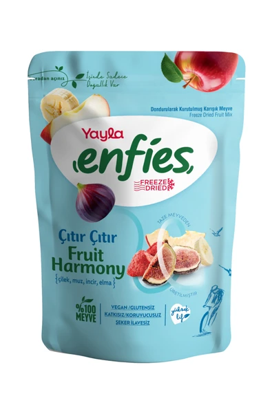 YAYLA ENFİES FREEZE DONDURULARAK KURUTULMUŞ KARIŞIK MEYVE(HARMONY) 15 GR ürün görseli 1