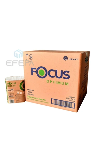focus optimum Focus Dispanser Peçete 18 peket 250 li ürün görseli 1