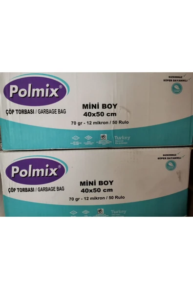 Polmix Mini Boy 40*50 Çöp Poşeti ürün görseli 1
