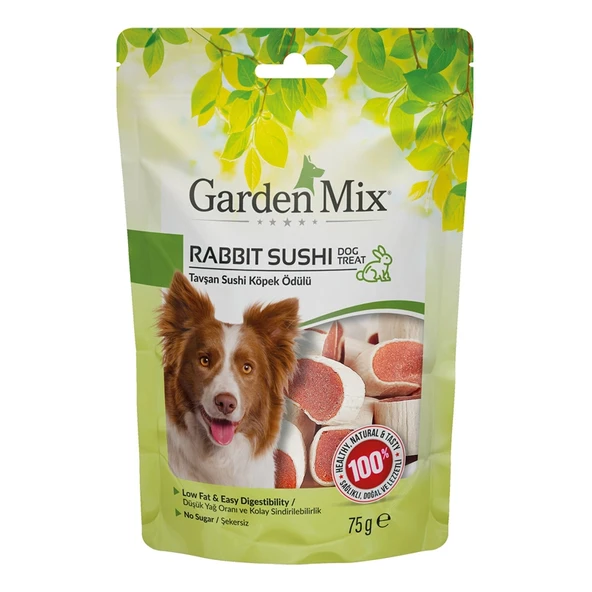 Gardenmix Tavşan Sushi 75 gr Köpek Ödül Maması ürün görseli 1