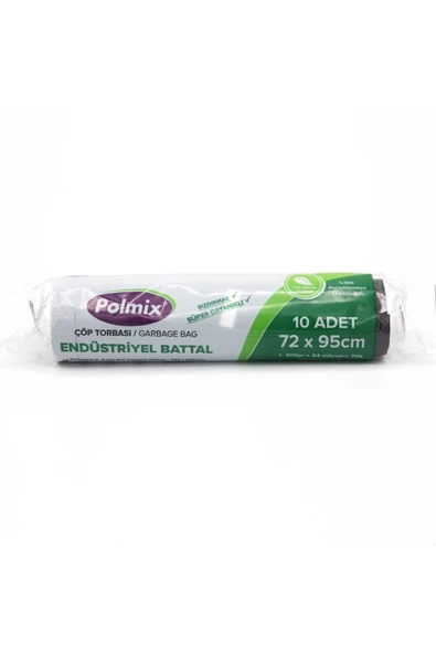 Polmix - özpak  Endüstriyel Battal Boy Çöp Poşeti 75x90 20li ürün görseli 1