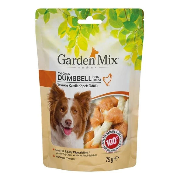 Gardenmix Tavuklu Kemik 75 gr Köpek Ödül Maması ürün görseli 1