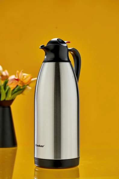 Cooker HeatLock 3 Litre Paslanmaz Çelik Büyük Boy Termos CKR2116 (Teşhir) ürün görseli 1