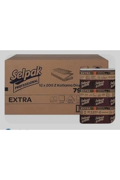Selpak Z Havlu 12 pk 200 lü ürün görseli 1