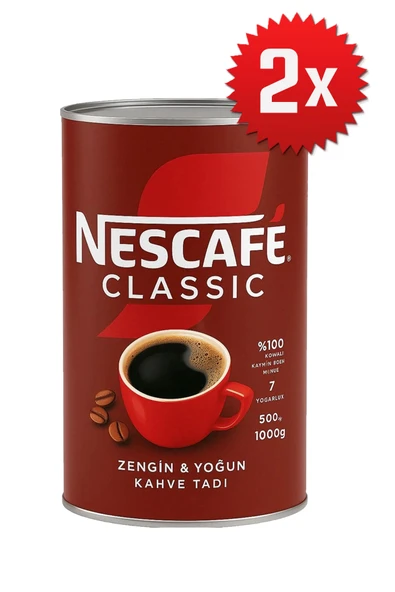 2 Adet Classic Kahve 1000 Gr. EMH