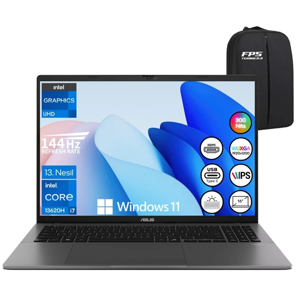Vivobook S16 S3607VA I7-13620H 16GB Ram 512GB SSD 16" Wuxga 144Hz W11 Taşınabilir Bilgisayar ürün görseli 1