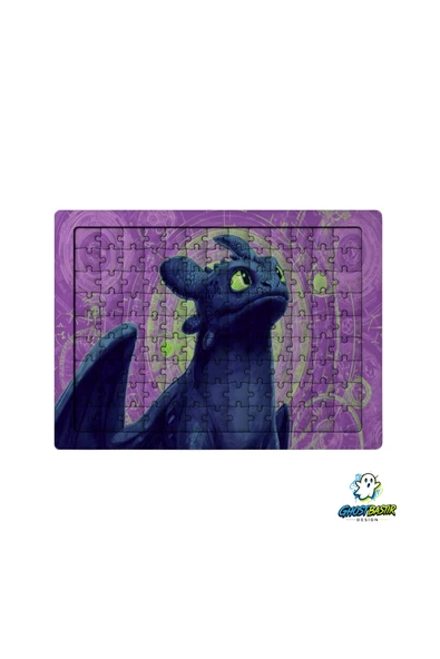 GHOSTBASTIR Design Ejderha 99 Parça Ayaklı Puzzle Dekoratif Çocuk Yapbozu 0151 ürün görseli 1