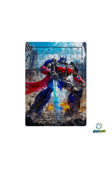 GHOSTBASTIR Design Transformers Optimus Prime 99 Parça Ayaklı Puzzle Dekoratif Çocuk Yapbozu 0209 ürün görseli 1