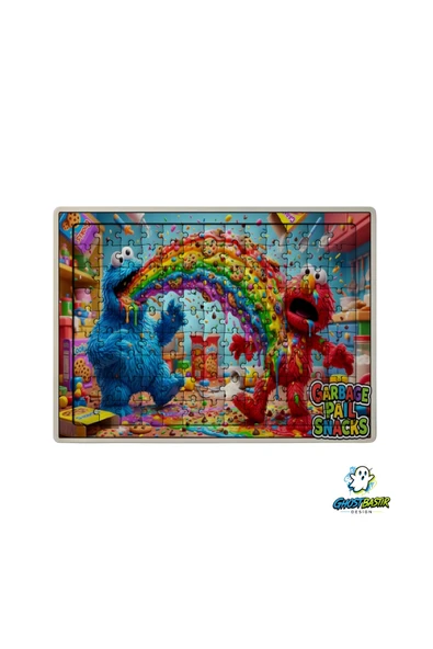 GHOSTBASTIR Design Susam Sokağı 99 Parça Ayaklı Puzzle Dekoratif Çocuk Yapbozu 0197 ürün görseli 1