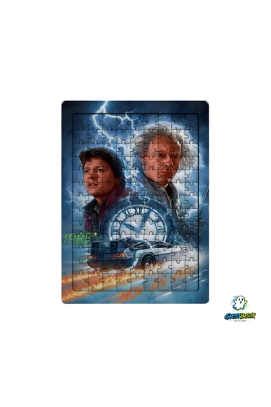 GHOSTBASTIR Design Geleceğe Dönüş 99 Parça Ayaklı Puzzle Dekoratif Çocuk Yapbozu 0153 ürün görseli 1