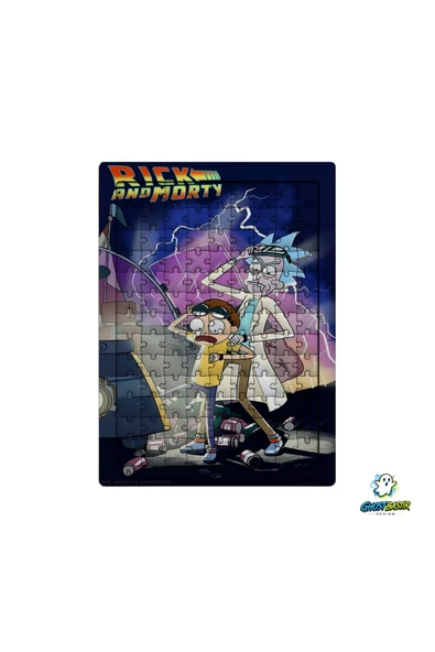 GHOSTBASTIR Design Rick and Morty 99 Parça Ayaklı Puzzle Dekoratif Çocuk Yapbozu 0181 ürün görseli 1