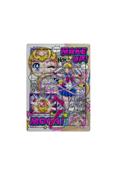 GHOSTBASTIR Design Ay Savaşçısı 99 Parça Ayaklı Puzzle Dekoratif Çocuk Yapbozu 0112 ürün görseli 1