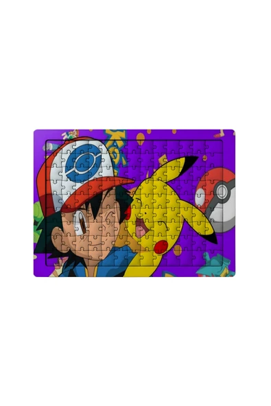 GHOSTBASTIR DESİGN Pokemon Pikachu 99 Parça Ayaklı Puzzle Dekoratif Çocuk Yapbozu 075 ürün görseli 1