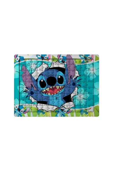 GHOSTBASTIR DESİGN Stitch 99 Parça Ayaklı Puzzle Dekoratif Çocuk Yapbozu 068 ürün görseli 1