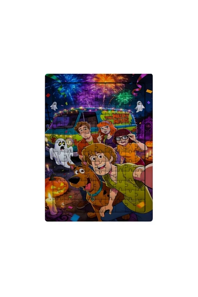 GHOSTBASTIR DESİGN Scooby-Doo 99 Parça Ayaklı Puzzle Dekoratif Çocuk Yapbozu 032 ürün görseli 1